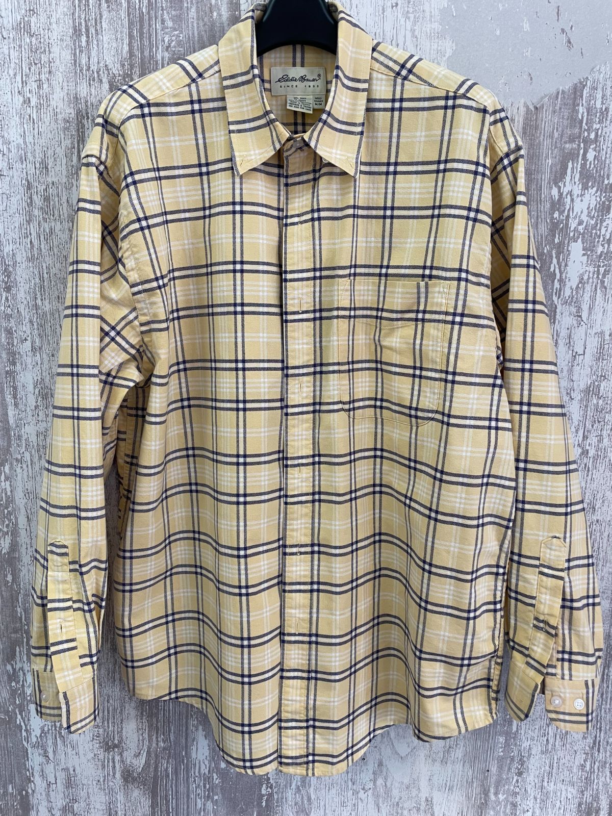 Eddie Bauer エディーバウアー　チェックシャツ　ネルシャツ　Mサイズ