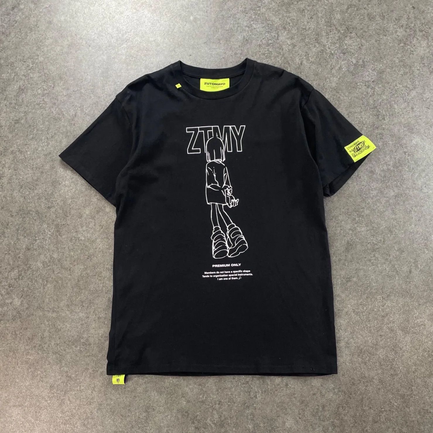 ずっと真夜中でいいのに。にらちゃんTシャツ　 ホワイト ブラック 2色セット Re:Re:ZTMY NIRA Tee (White) - ZUTOMAYO MART
