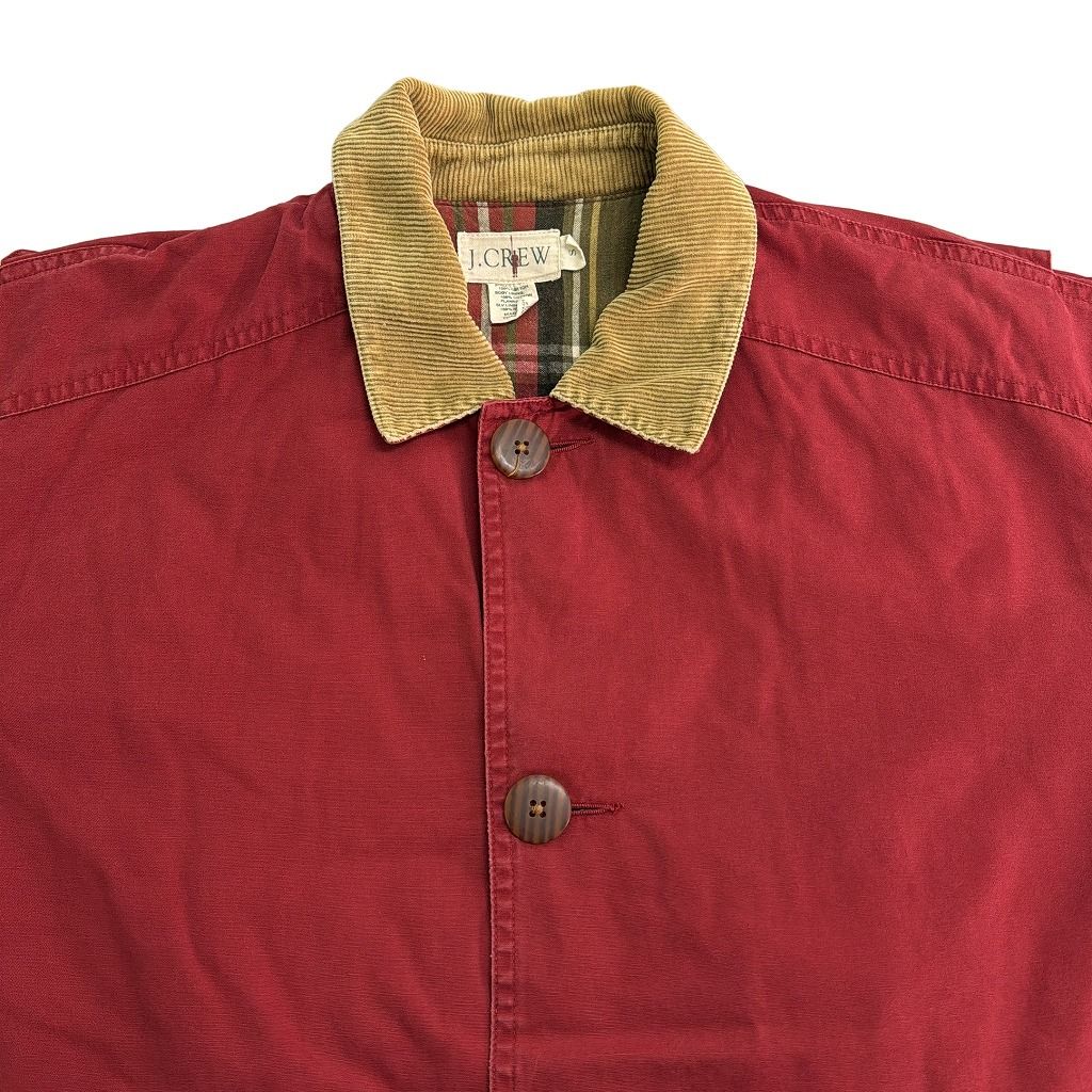 90年代 J.CREW ジェイクルー ハンティングジャケット レッド(メンズ S)中古 古着 X7773 90年代 J.CREW ジェイクルー ハンティングジャケット レッド(メンズ S