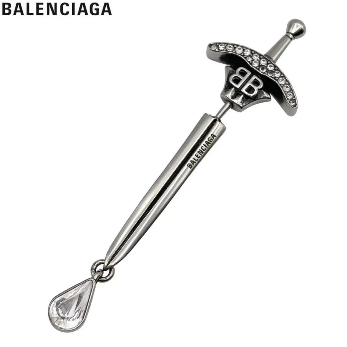 BALENCIAGA バレンシアガ GOTH SWORD ゴス ソード ピアス シルバー