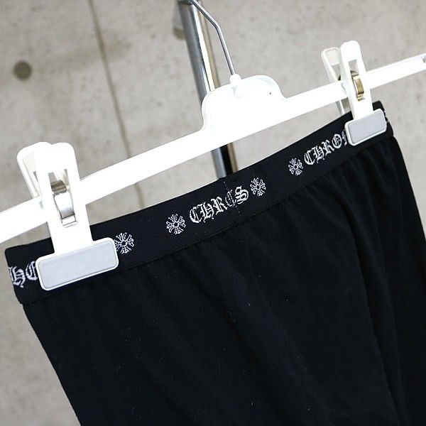 CHROME HEARTS 新宿店 クロムハーツ  裾ホースシュー プリント レギンス メンズ size:S 黒 30843 CHROME HEARTS 新宿店 クロムハーツ 裾ホースシュー プリント レギンス