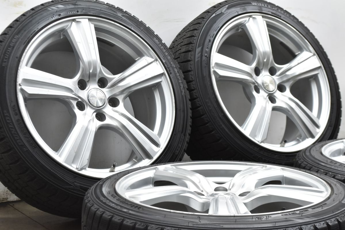 交換用に】VIOLENTO 18in 8J +42 PCD114.3 ダンロップ ウィンター 