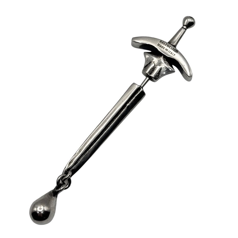 BALENCIAGA バレンシアガ GOTH SWORD ゴス ソード ピアス シルバー