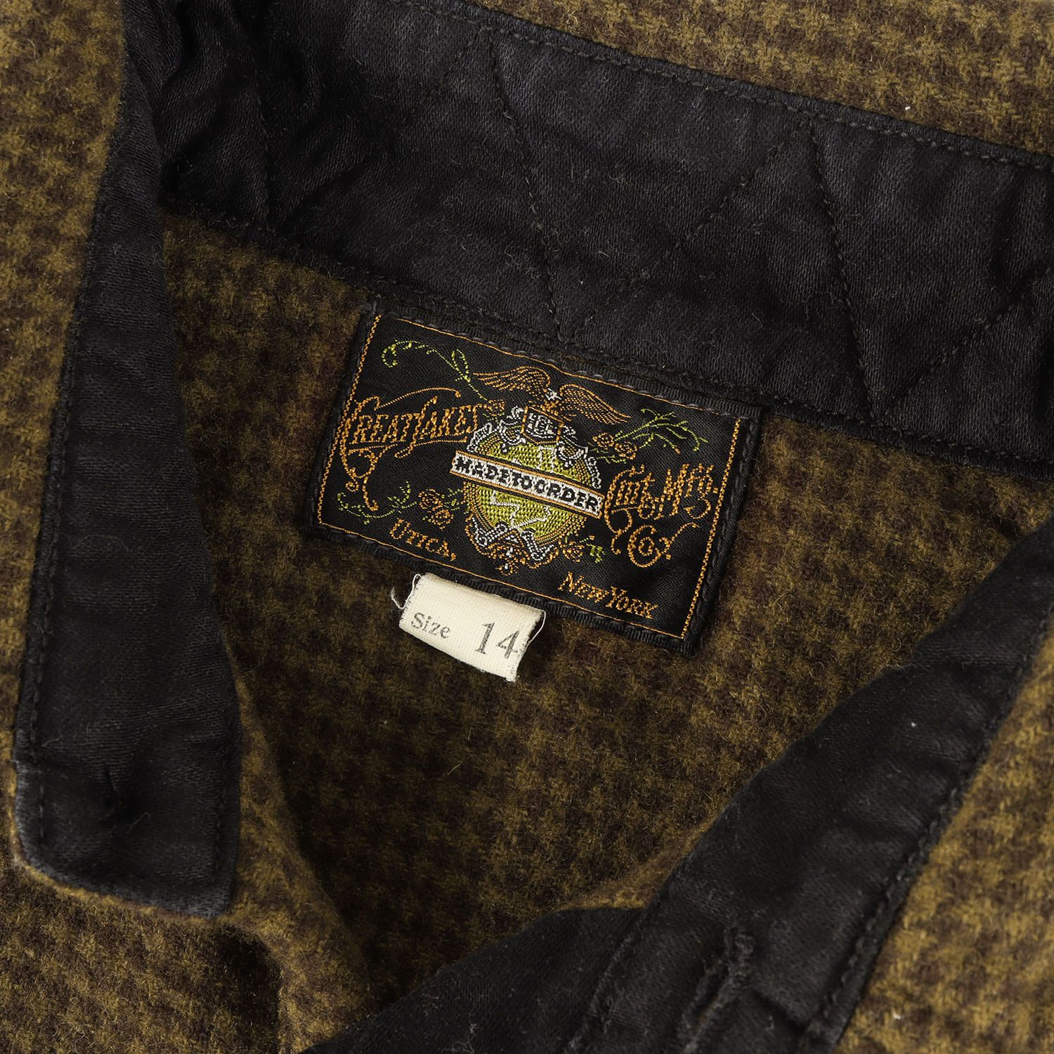 FREEWHEELERS フリーホイーラーズ シャツ オリーブ ブラウン サイズ:14