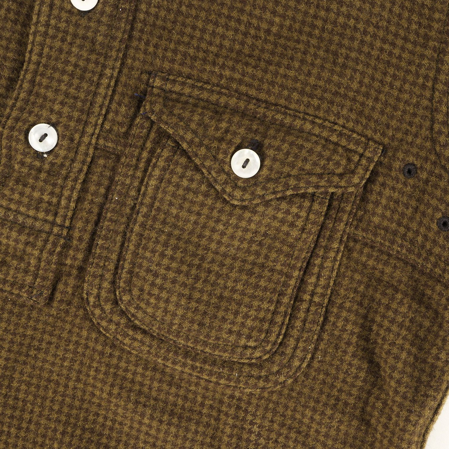 FREEWHEELERS フリーホイーラーズ シャツ オリーブ ブラウン サイズ:14