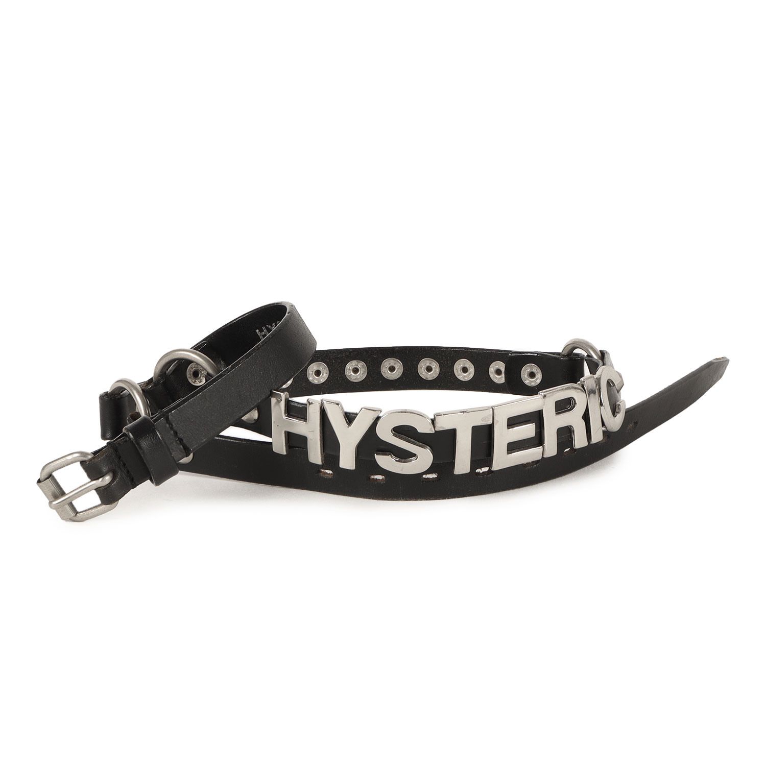 ヒステリックグラマー ブラックレザーベルト HYSTERIC GLAMOUR ヒステリックグラマー ベルト ブラック 黒 サイズ