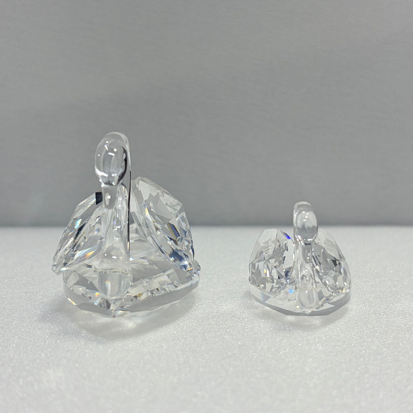 Swarovski スワロフスキー スワン（白鳥） 2個セット クリスタル置物