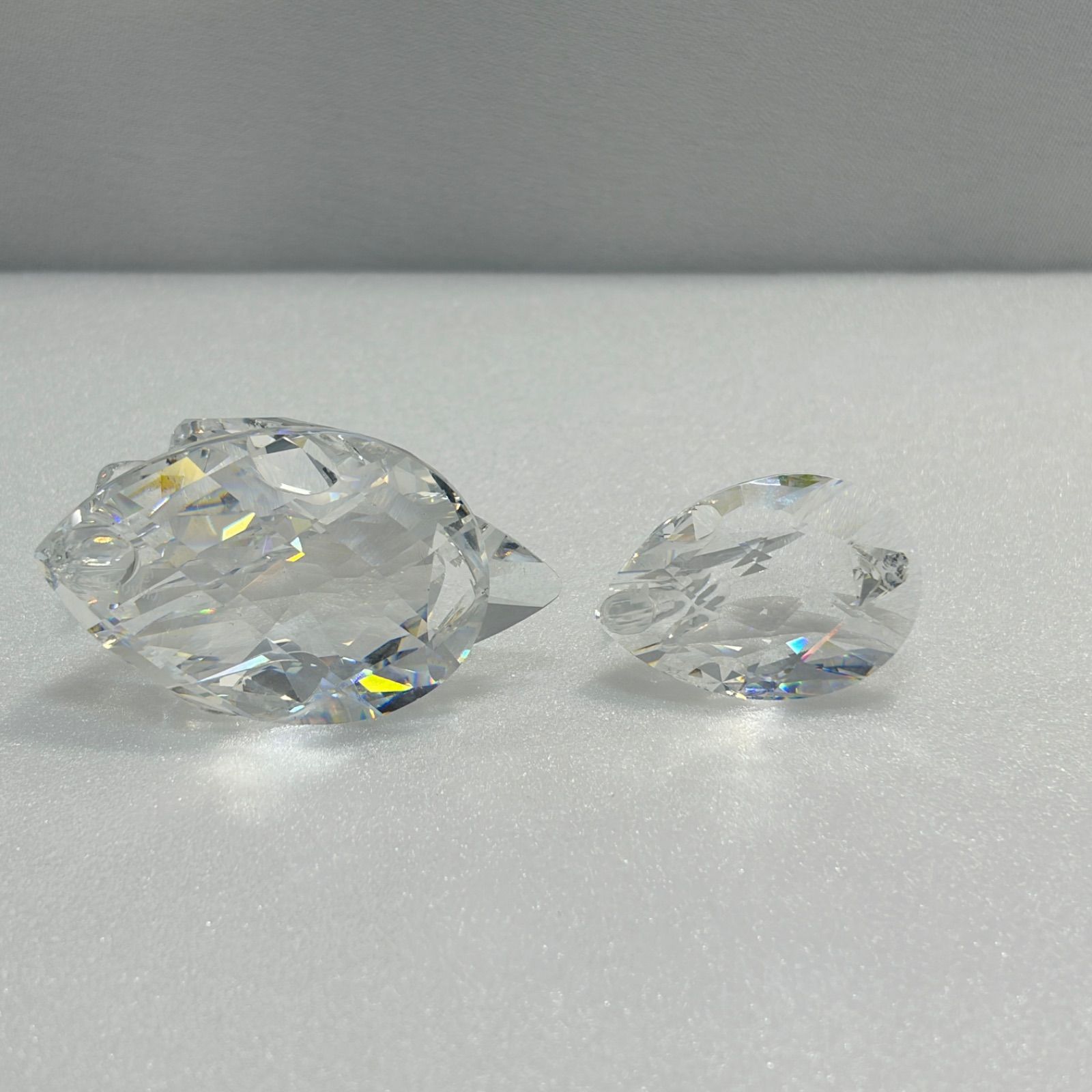 Swarovski スワロフスキー スワン（白鳥） 2個セット クリスタル置物