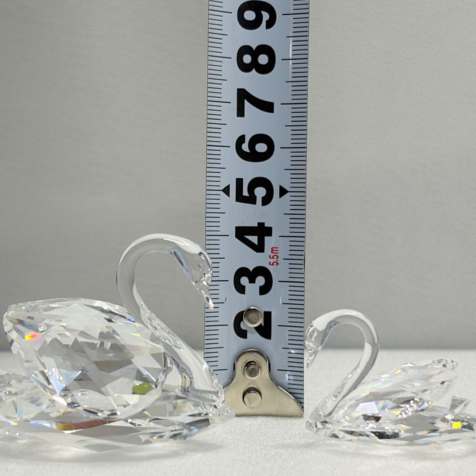 Swarovski スワロフスキー スワン（白鳥） 2個セット クリスタル置物