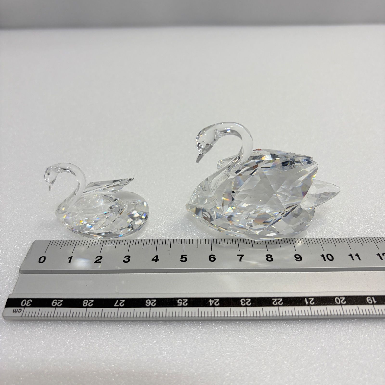 Swarovski スワロフスキー スワン（白鳥） 2個セット クリスタル置物