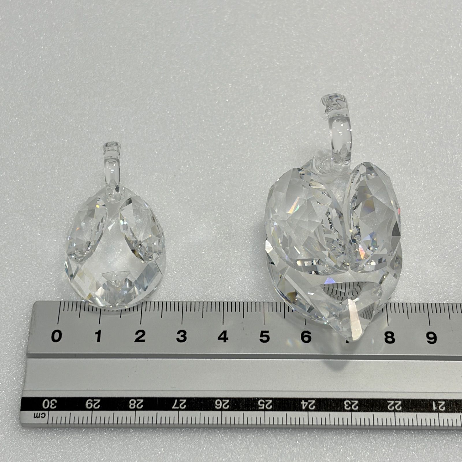 Swarovski スワロフスキー スワン（白鳥） 2個セット クリスタル置物