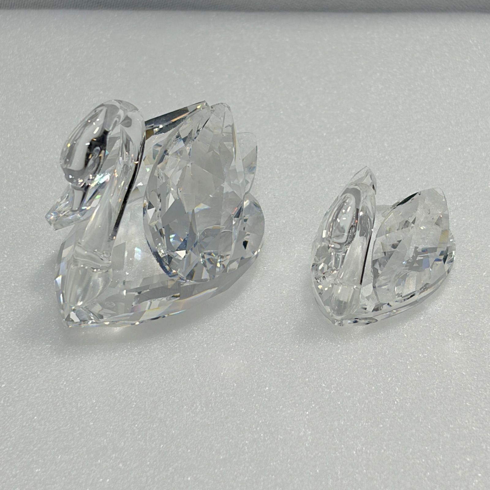 Swarovski スワロフスキー スワン（白鳥） 2個セット クリスタル置物