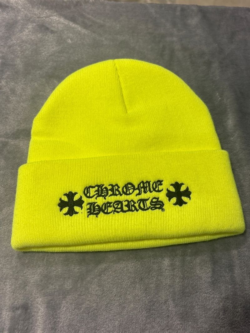CHROME HEARTS クロムハーツ ロゴ刺繍ニットキャップ ビーニー
