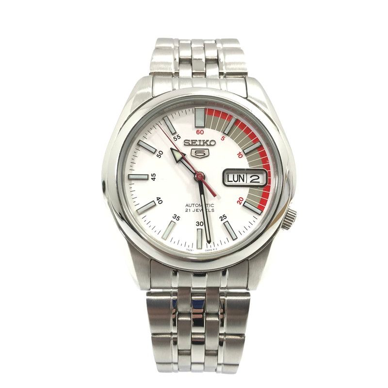 稼働品 SEIKO セイコー5 自動巻き 腕時計 7S26-01V0 裏スケ 稼働 SEIKO セイコー 5 自動巻き 7S26-01V0 裏スケ 21石 シルバー