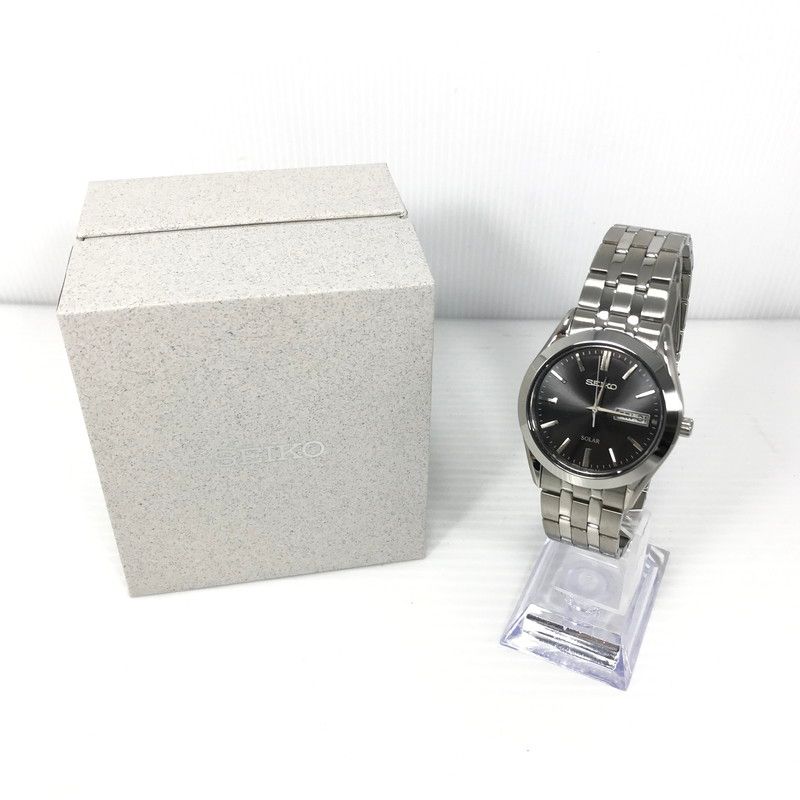 中古品】SEIKO セイコー DAY DATE SOLAR V158-0AZ0 デイデイト