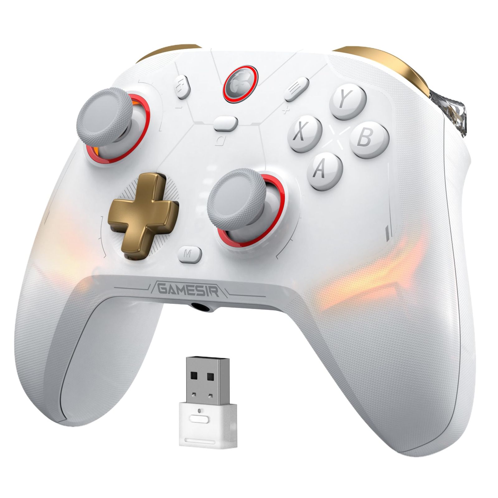 【迅速発送】GameSir Cyclone2 TMR コントローラー 1000HZのポーリングレートゲームパッド ホールトリガー／マイクロトリガー付きのコントローラーpc 500万回の高耐久マイクロボタン ソフトウェア調整対応 背面ボタン 6軸ジャイロ Swi