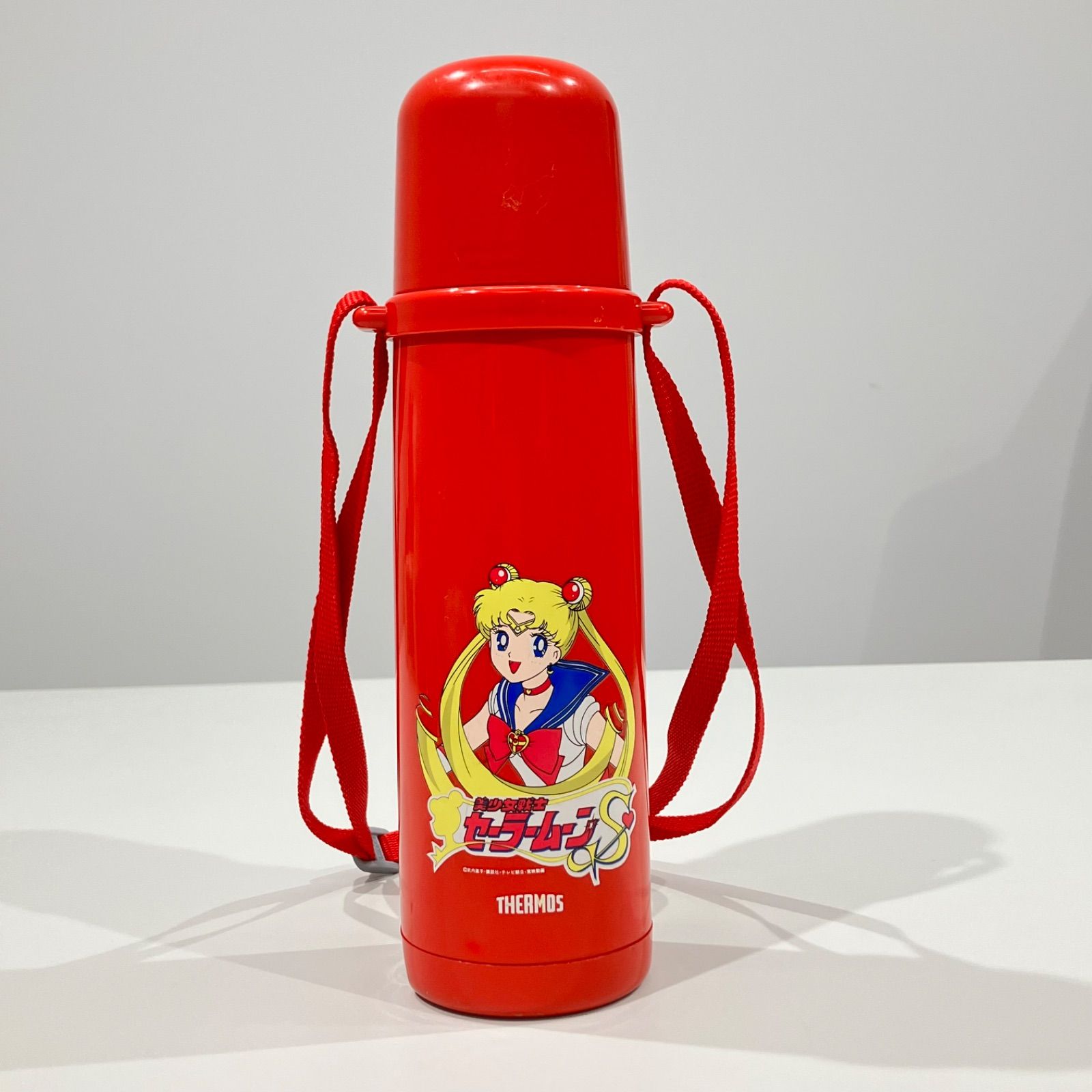 昭和レトロ　水筒　新品未開封 セーラームーン 水筒 子ども用 赤 THERMOS 昭和レトロ 【送料無料