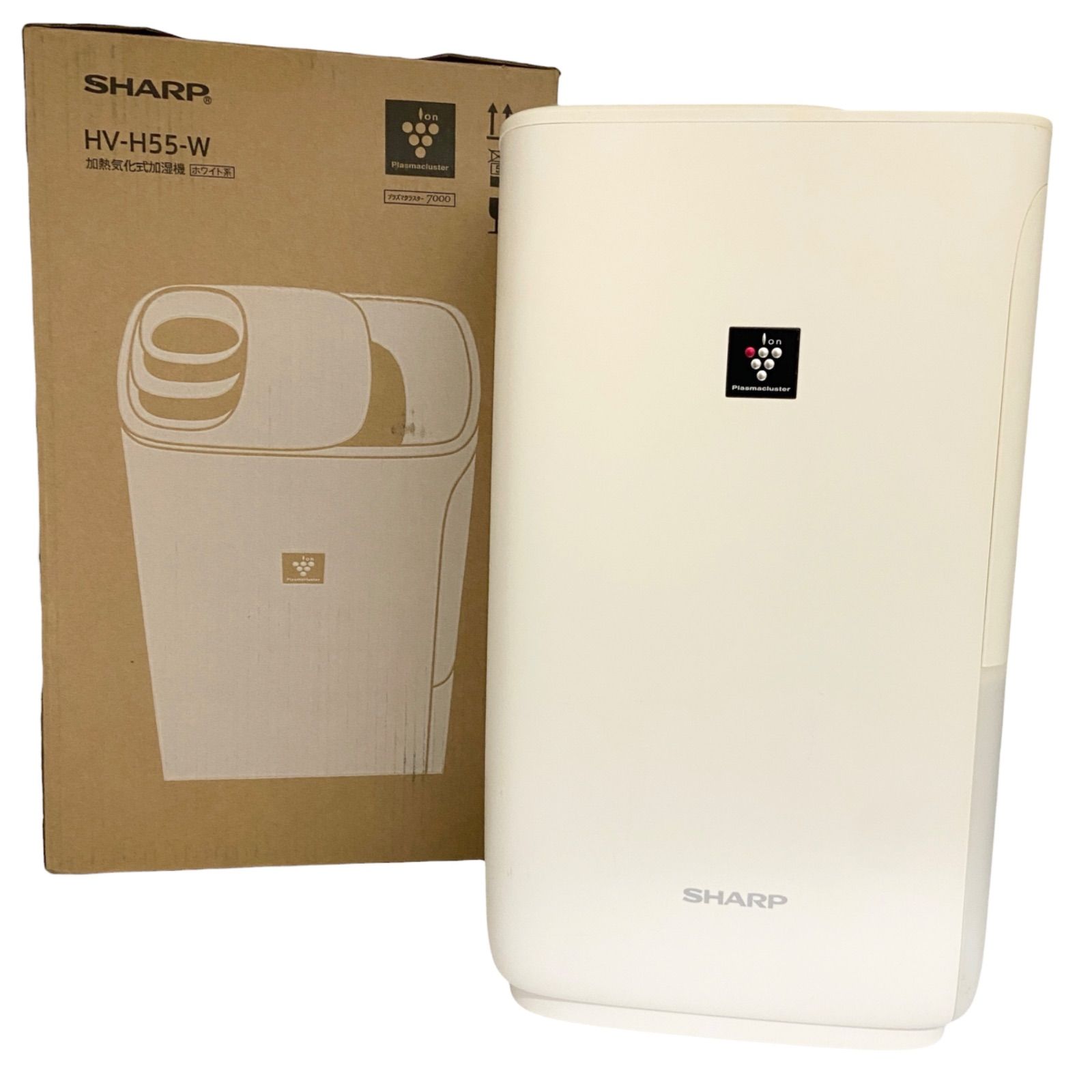 SHARP シャープ 加熱気化式加湿機 ホワイト系 HV-H55-W プラズマ 