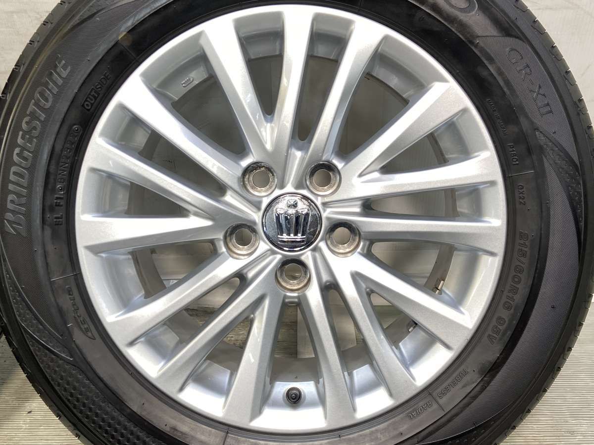 215/60R16 ブリヂストン レグノ GR-X2 トヨタ純正 16x7.0 40 114.3-5穴 
