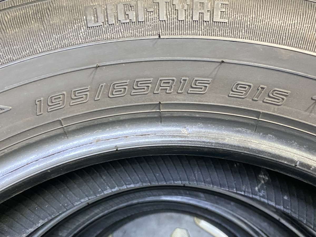 195/65R15 ダンロップ EC202 中古タイヤ サマータイヤ 4本セット 