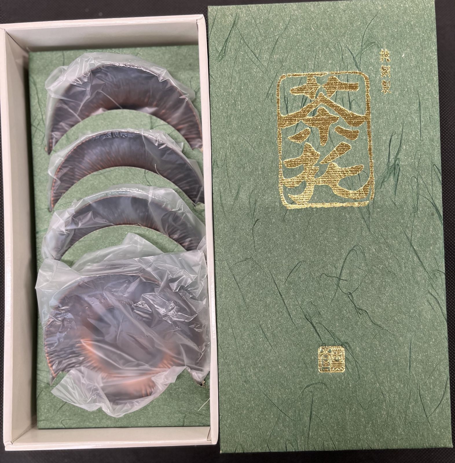 栄美堂　純銅製　茶托(BC-12）　１紙箱入(５枚組）×25箱分＋1箱分サービス 合計26箱分(130枚）約12.35㎏