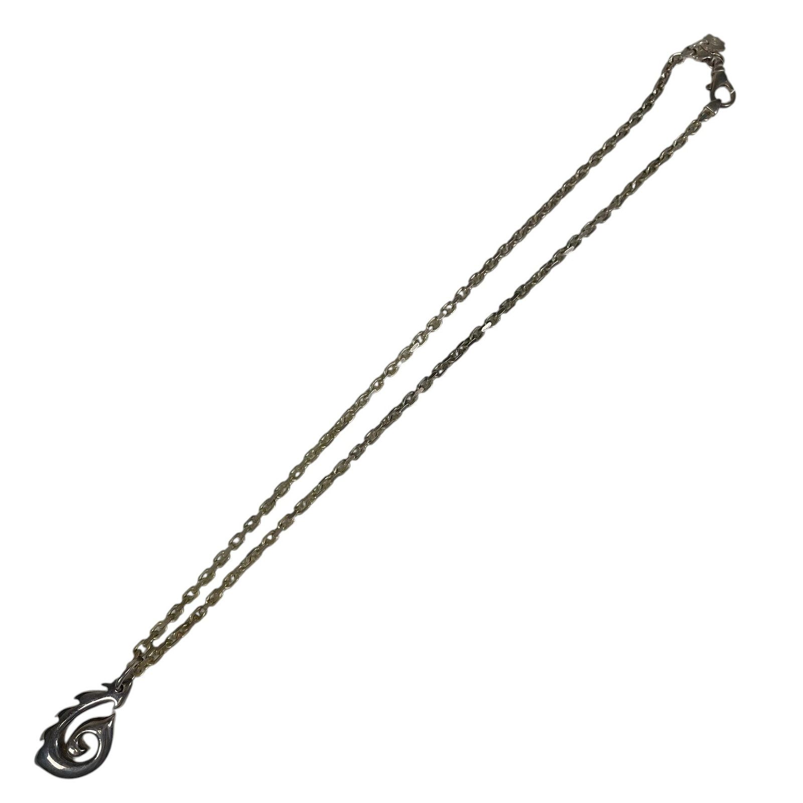 MaoriWarriorsマオリSILVERシルバーネックレス925イニシャルS