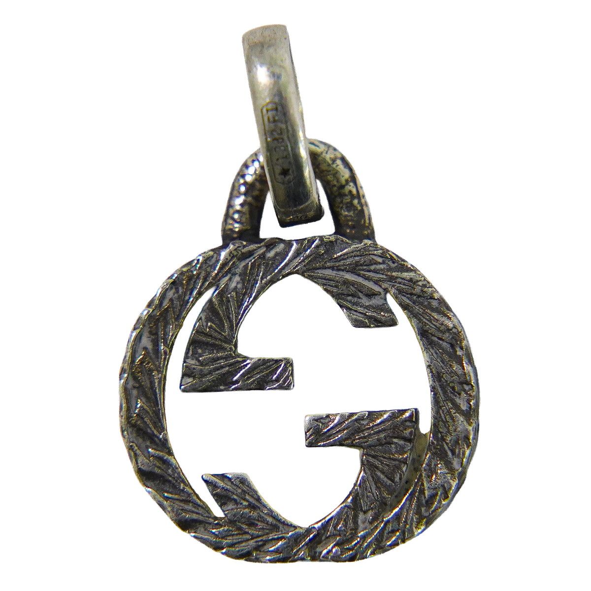 本物 グッチ GUCCI アイコン インターロッキング G Ag925 ペンダントトップ ペントップ シルバー アクセサリー ジュエリー 中古・ 本物 グッチ GUCCI アイコン インターロッキング G Ag925 ペンダント
