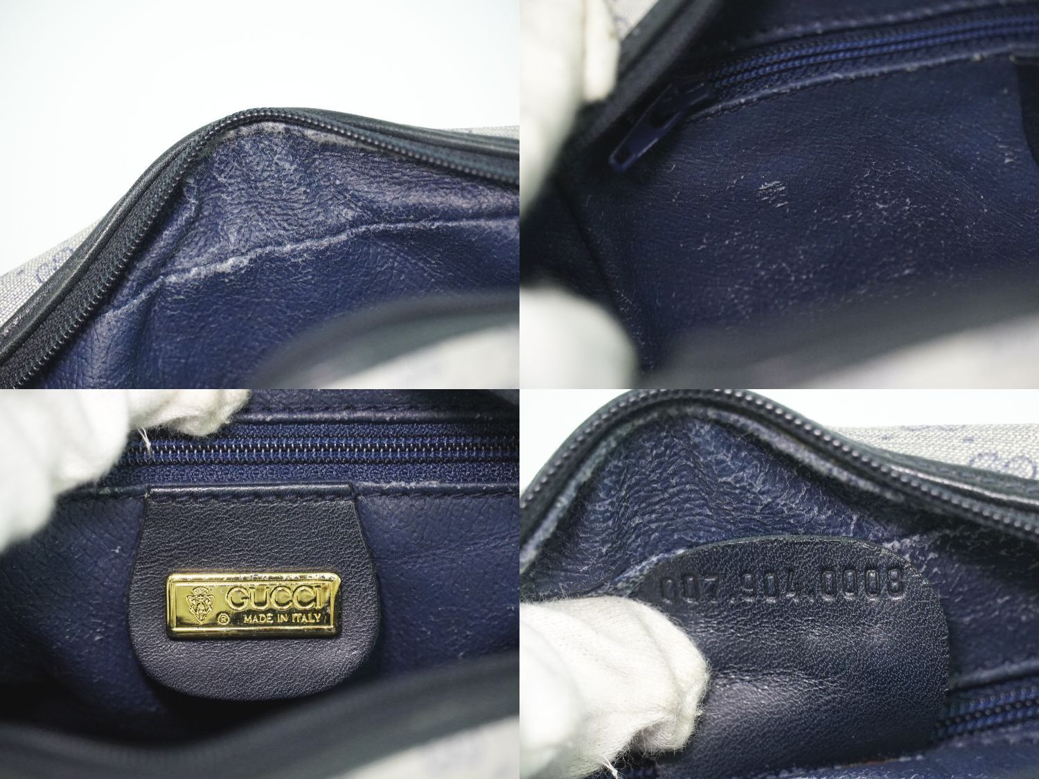バッグ 本物 グッチ GUCCI マイクロGG ショルダーバッグ ポシェット 
