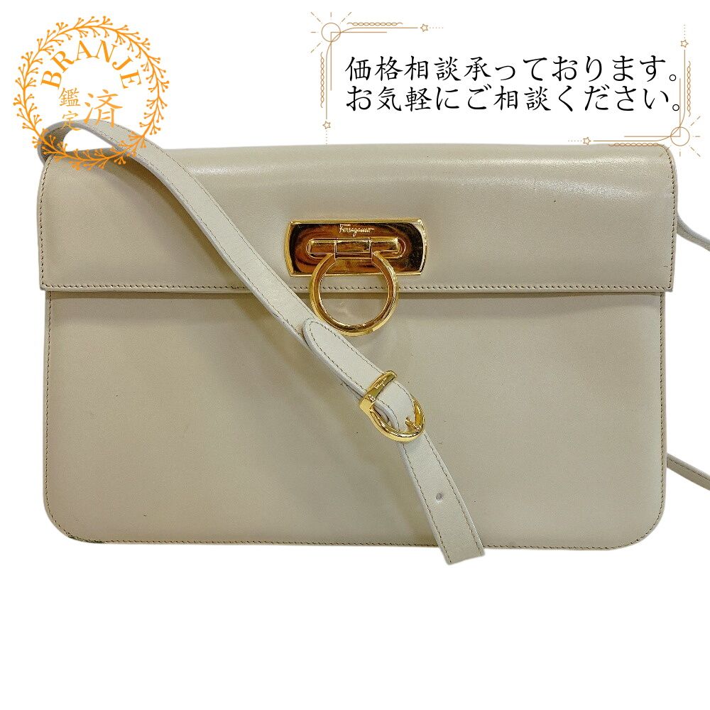Salvatore Ferragamo サルヴァトーレフェラガモ ヴィンテージ 斜め掛け 