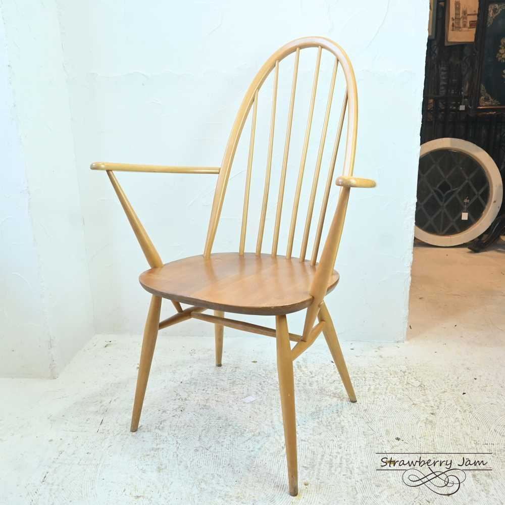 L3710-18-4 英国ヴィンテージ ERCOL アーコールチェア クエーカー 