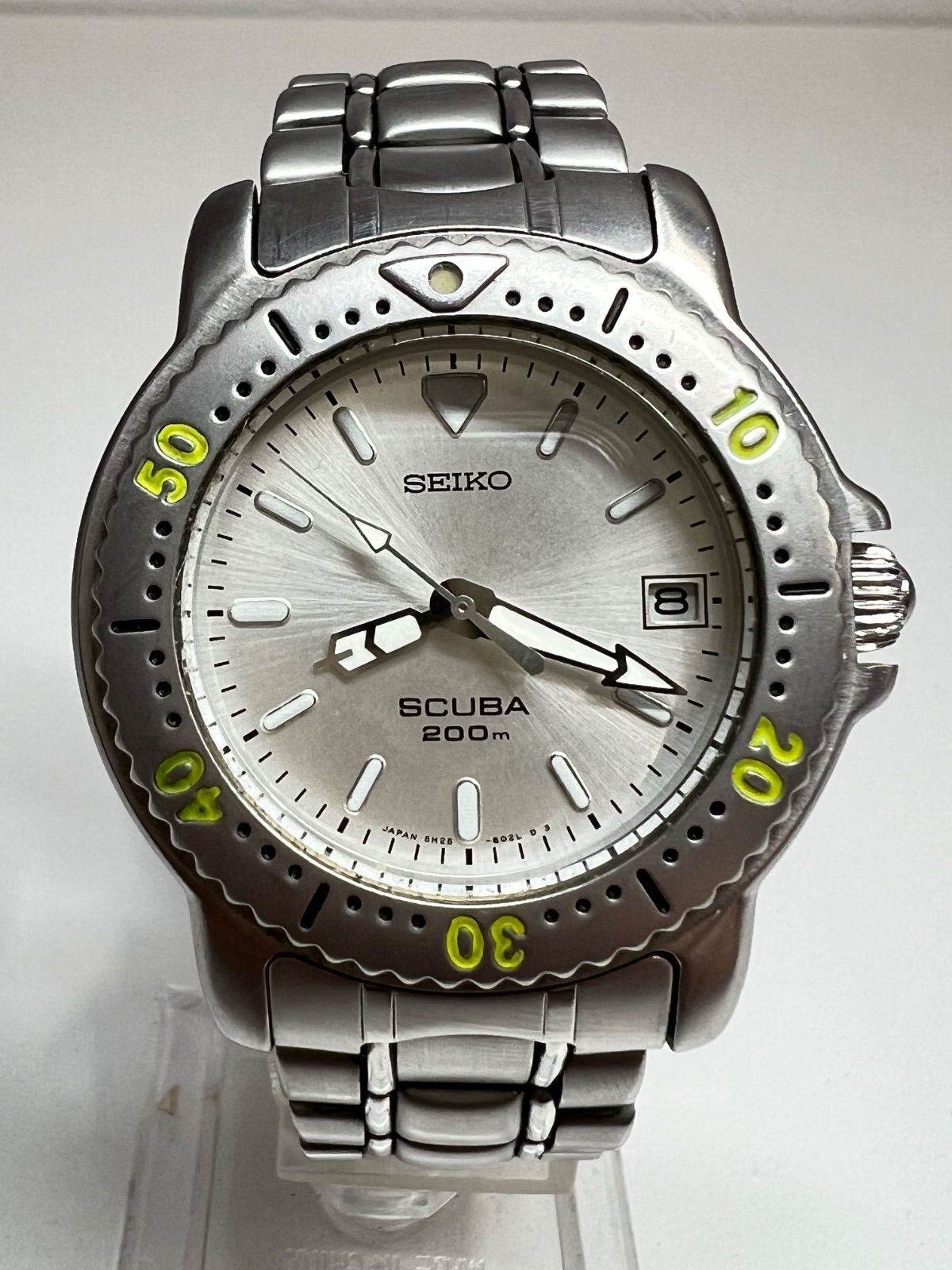 SEIKO SCUBA デイト 波マーク 5H25-6060 200m - メルカリ