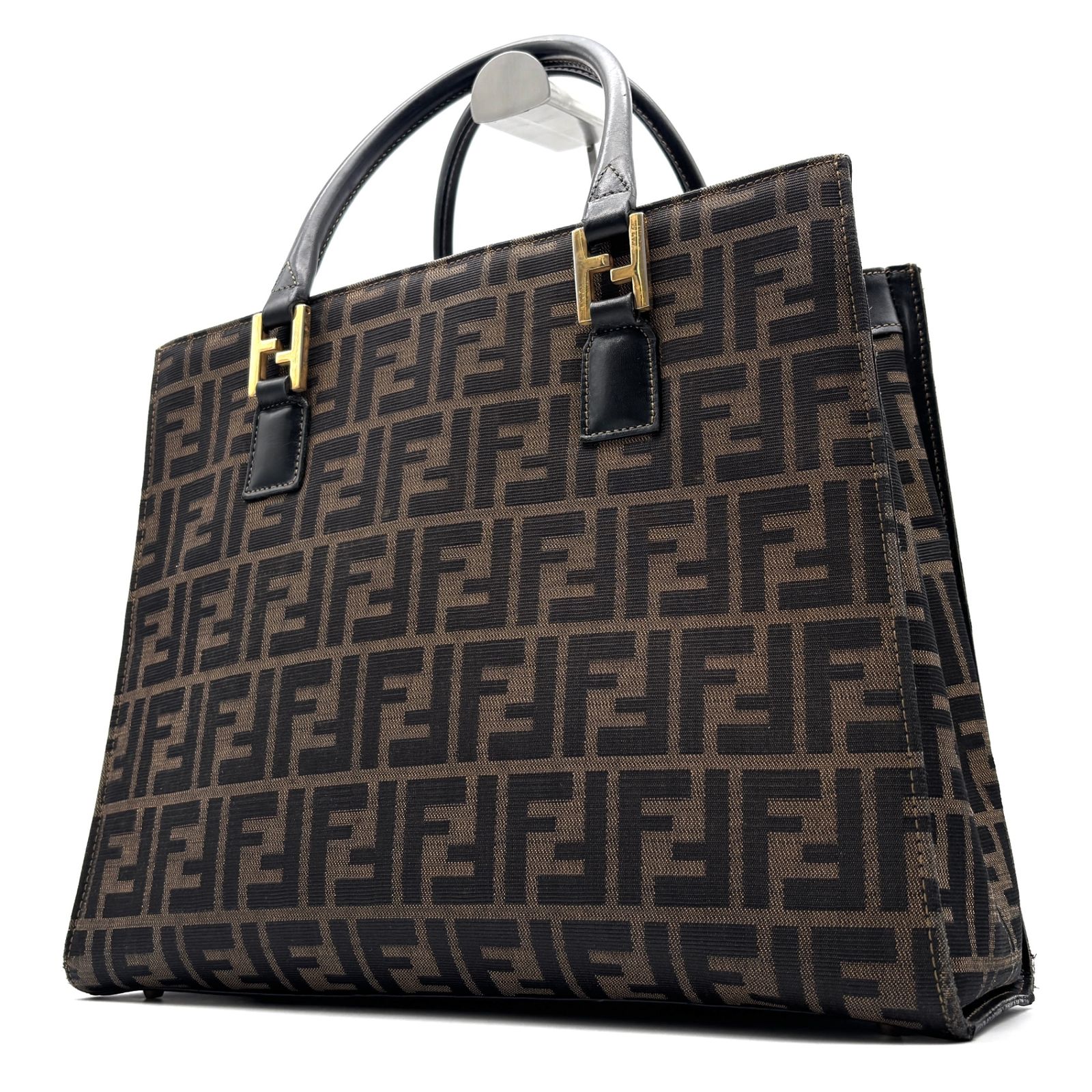 美品 FENDI フェンディ ズッカ柄 トートバッグ ハンドバッグ 