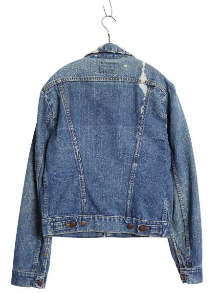 70s Wrangler 124MJ デニムジャケット USA製 左綾 40 お得なクーポン配布中!】 70s USA製 ☆ ラングラー 124MJ 左綾 デニム