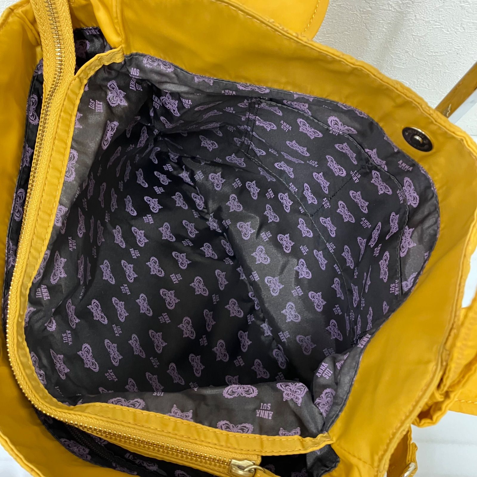 1736　ANNA SUI　アナスイ　2way　キルティング　パピヨン　大容量 1736 ANNA SUI アナスイ 2way ショルダーバッグ トートバッグ