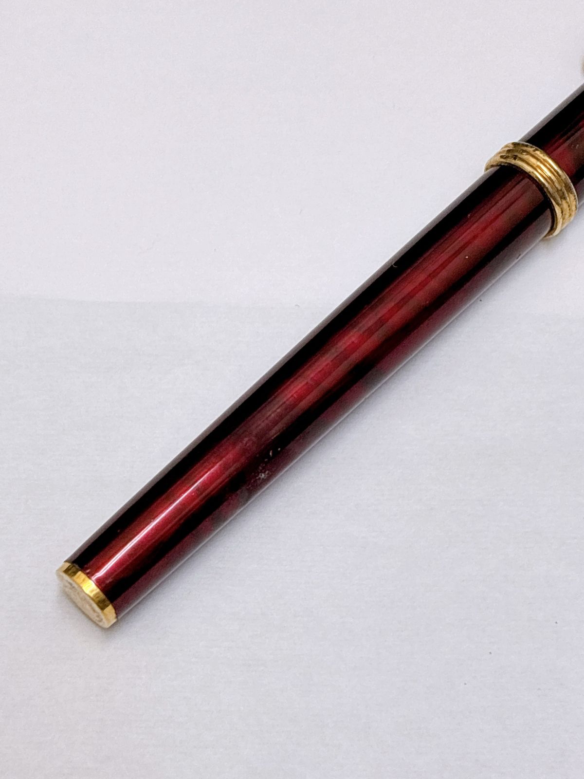 文房具・事務用品 PLATINUM/プラチナ 万年筆 14K 細 ゴールド/ボルドー