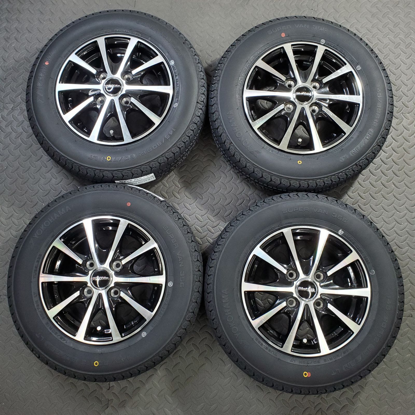 26年製 新品タイヤ 145/80R12 80/78N LT ヨコハマ スーパーバン356 