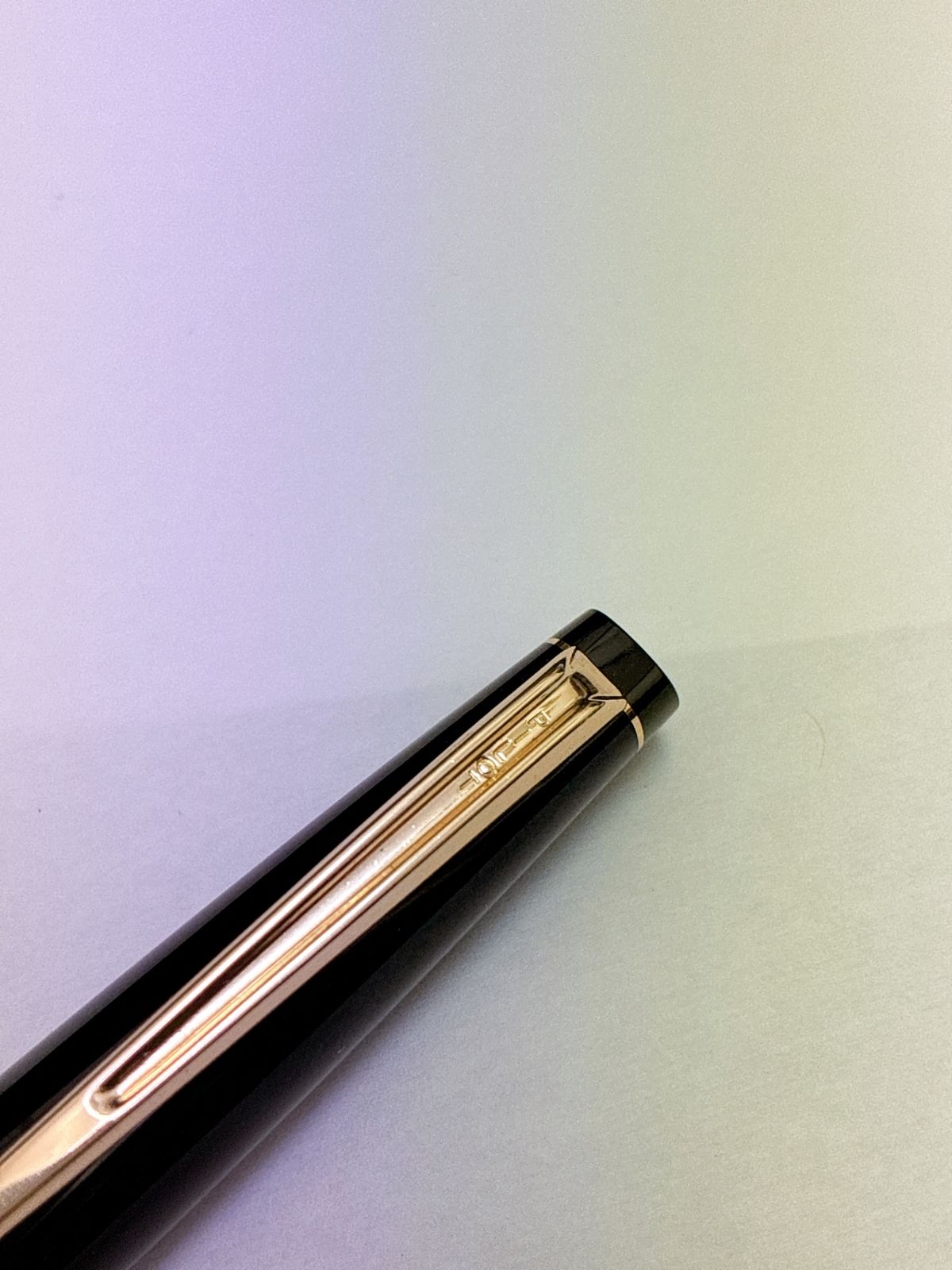 PILOT/パイロット Elite/エリート 95S 万年筆 ポケット ショートタイプ 18K 記念品刻印あり ブラック/ゴールド ヴィンテージ SH499 PILOT/パイロット Elite/エリート 95S 万年筆 ポケット ショートタイプ