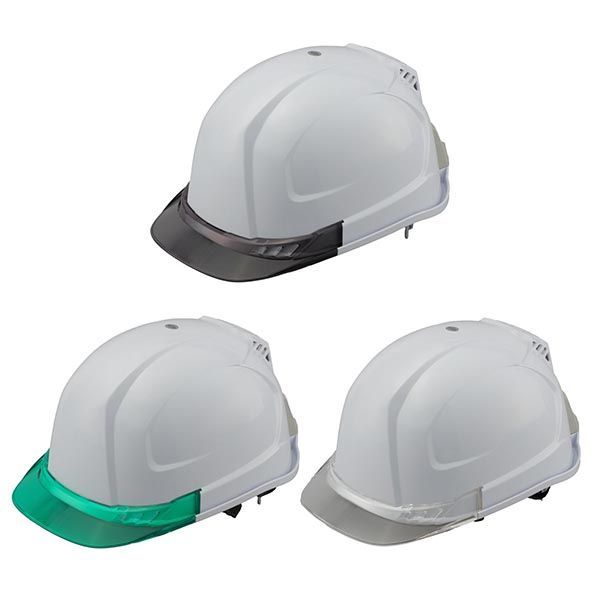 トーヨーセフティー 送風機内蔵ヘルメット Windy Helmet スモーク/クリア/グリーン No.395F-S No.395F-C No.395F-G (個人宅不可/メーカー直送/代引き決済不可) 熱中症対策 工事現場 環境管理 熱中症予防