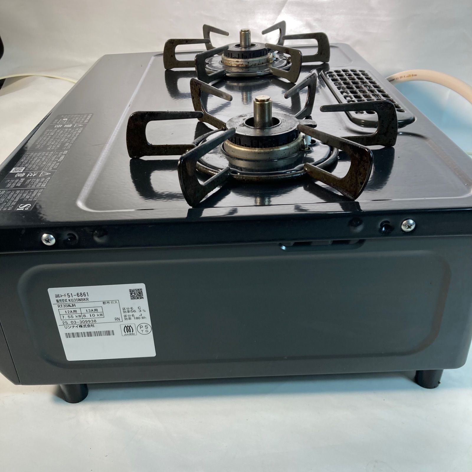都市ガス用】Rinnai リンナイ ガスコンロ KG35NBK 2025年製 - メルカリ
