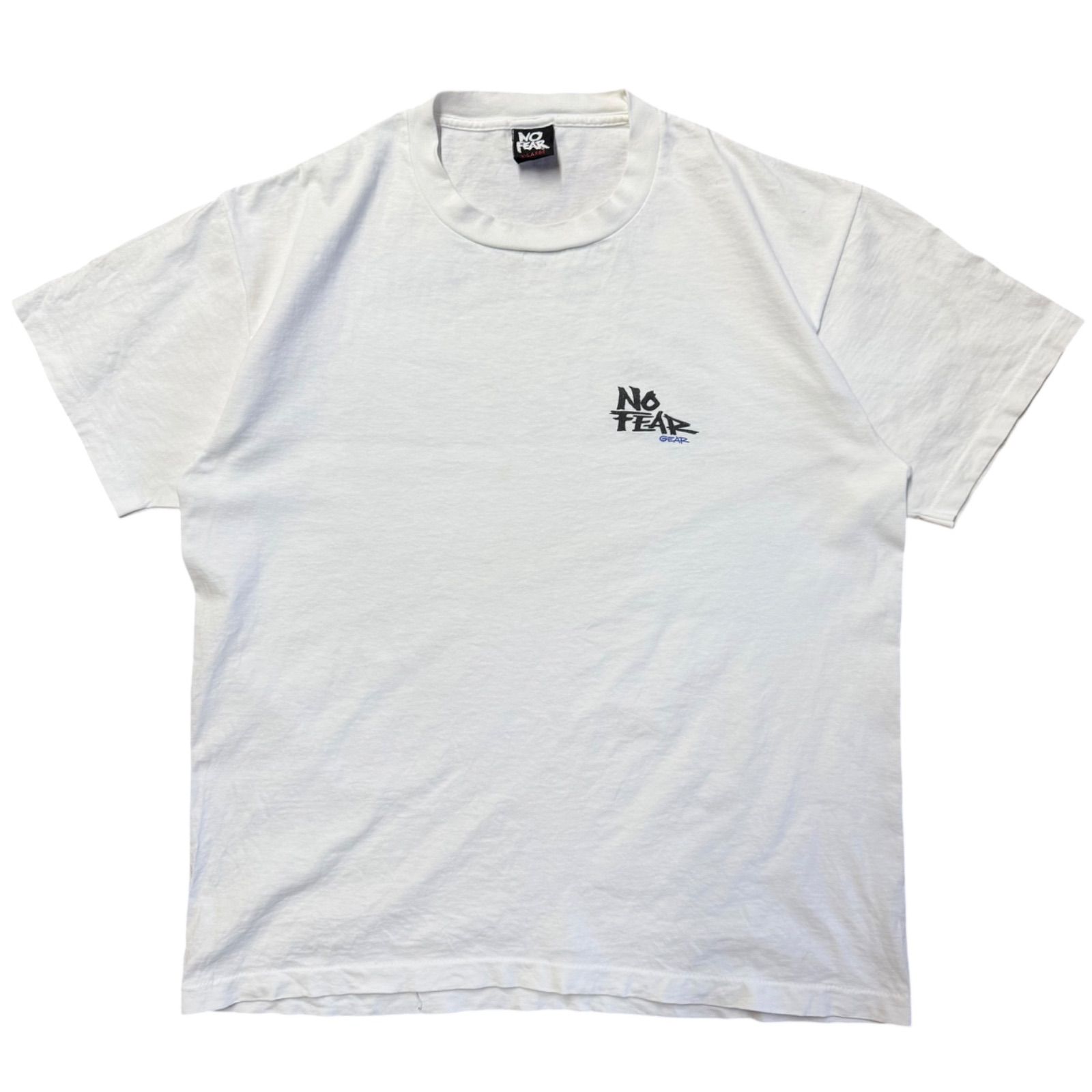 90s USA製 NoFear ノーフィアー Tシャツ シングルステッチ サッカー 