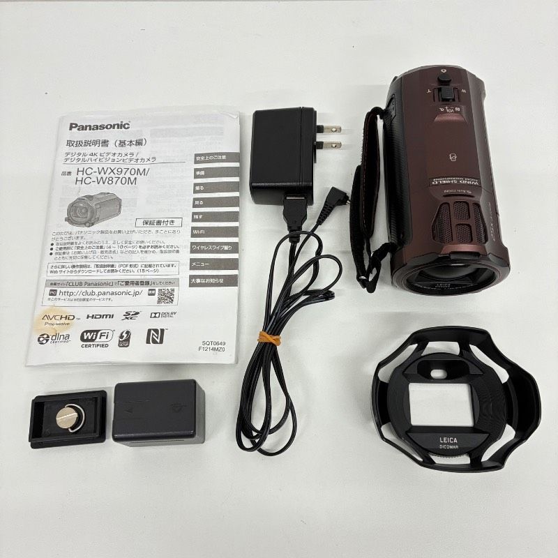 訳あり動作品】 Panasonic HC-WX970M パナソニック デジタル4Kビデオ