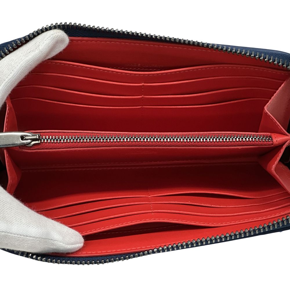 クリスチャンルブタン Christian Louboutin 財布 レディース メンズ ブランド 長財布 レザー ブルー ラウンドファスナー スタッズ おしゃれ 個性的 派手 【中古】 Christian Louboutin（クリスチャンルブタン） 財布 レディース メンズ