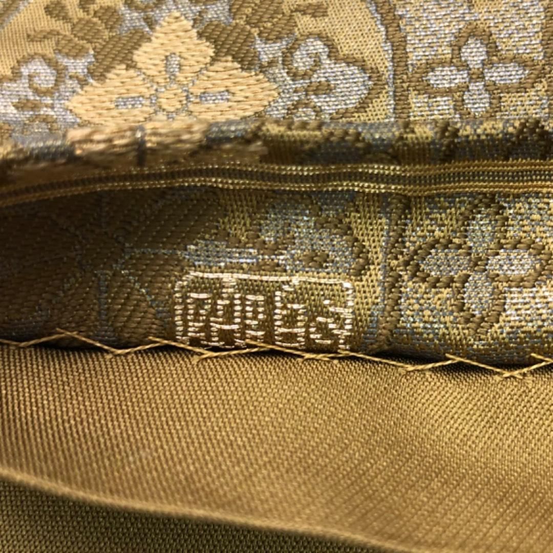 袋帯 西陣 聚楽 花唐草 華柄模様 金糸 路考茶色 ガード加工 O-6149 袋帯 西陣 聚楽 花唐草 華柄模様 金糸 路考茶色 ガード加工 O-6149