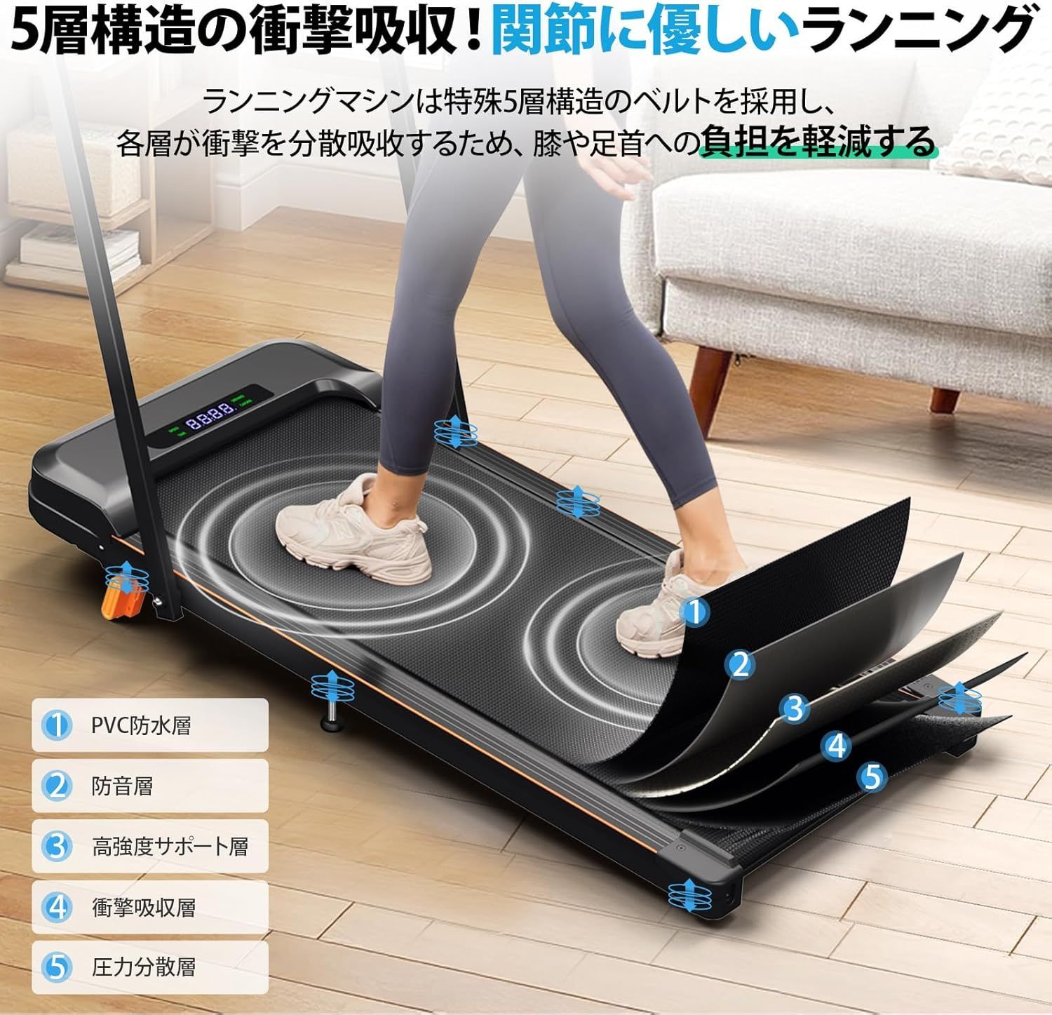 3001訳あり表示が不完全 ACTFLAME ルームランナー 電動 ランニング 