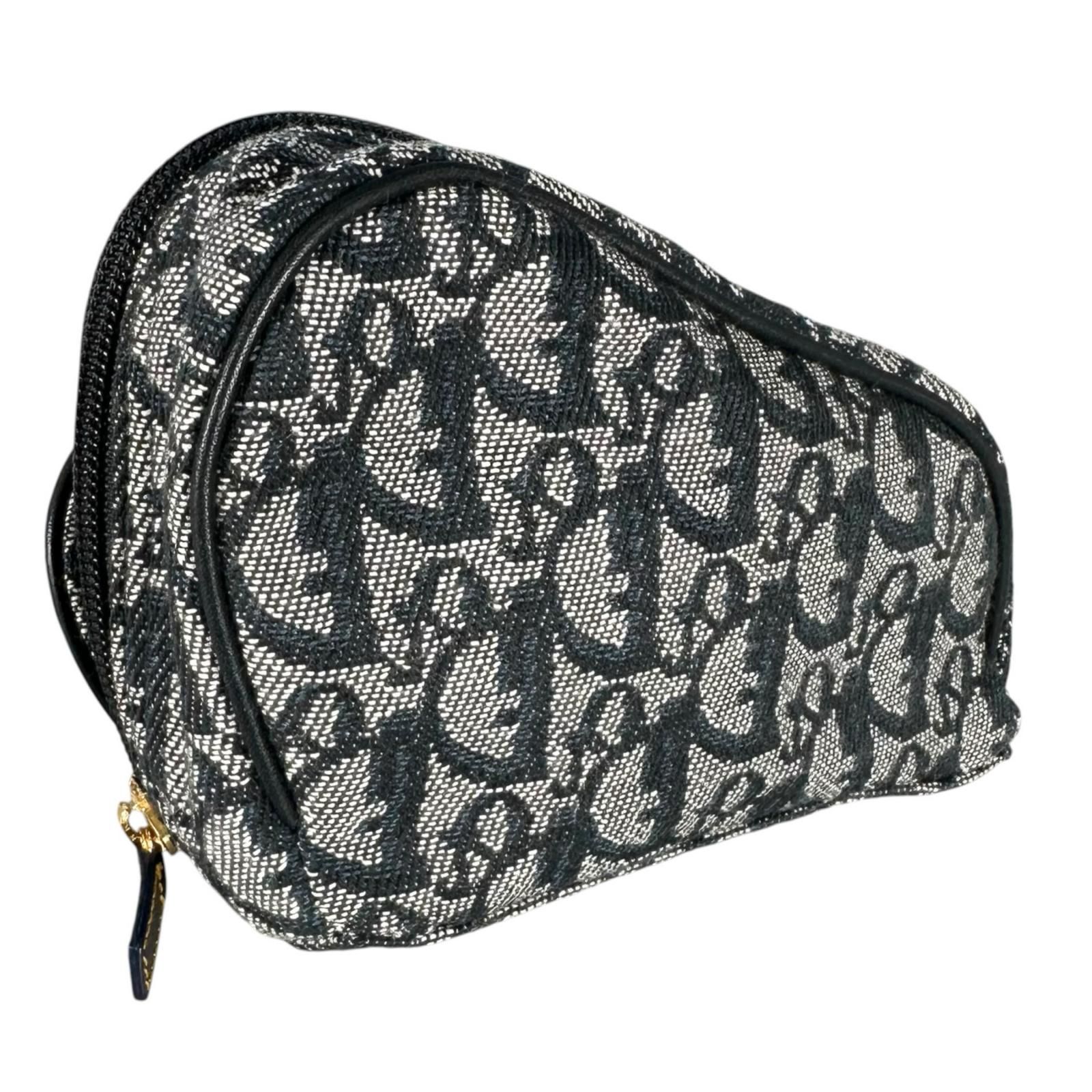 美品 Christian Dior クリスチャンディオール トロッター サドルポーチ 