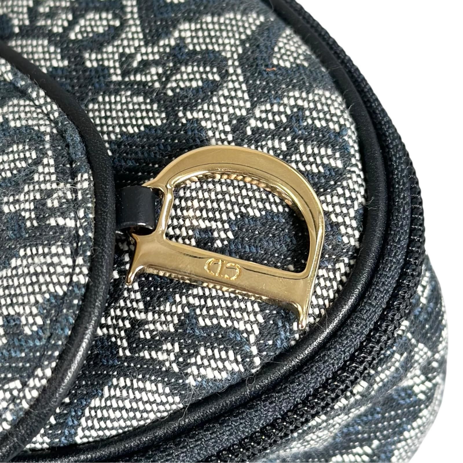 美品 Christian Dior クリスチャンディオール トロッター サドルポーチ