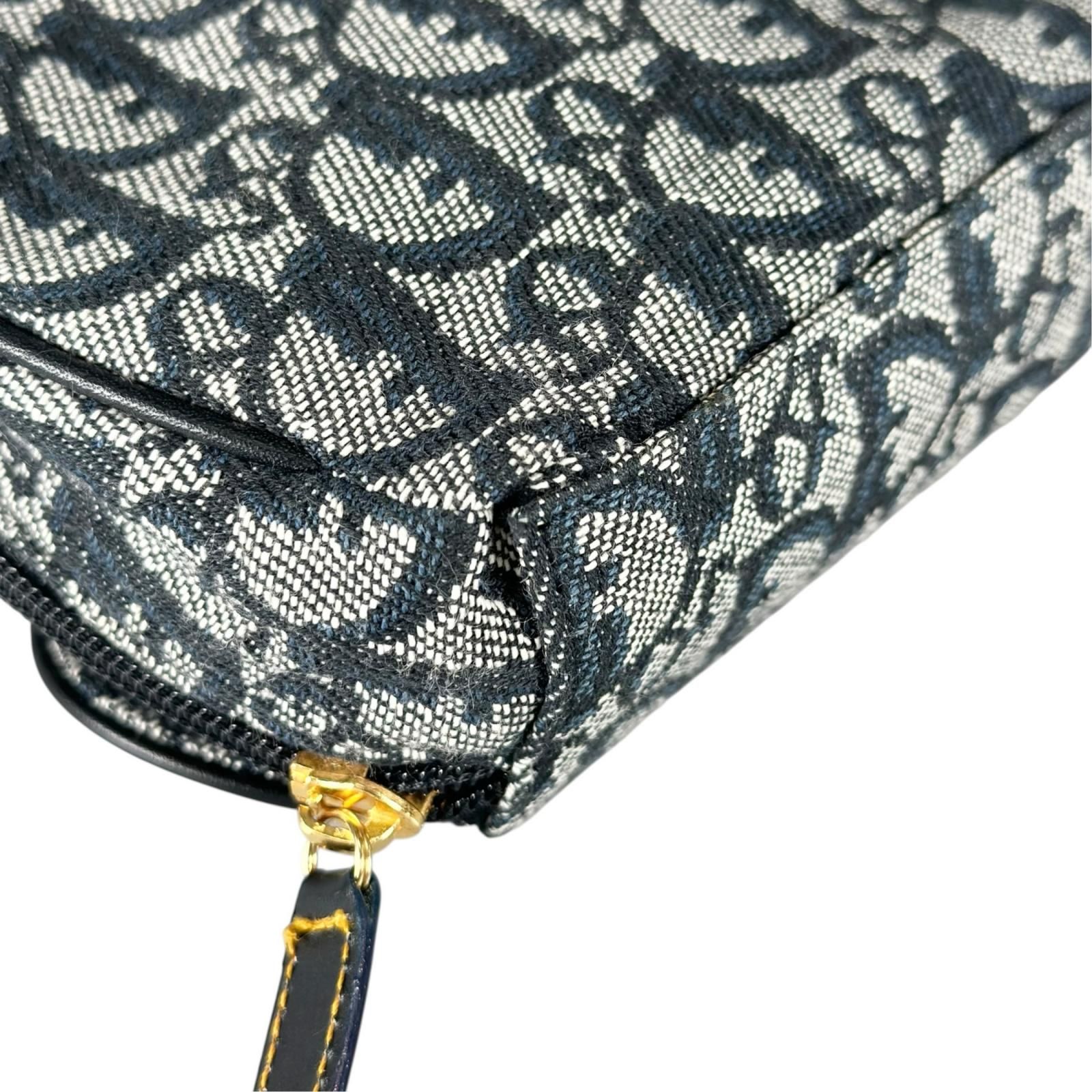 美品 Christian Dior クリスチャンディオール トロッター サドルポーチ
