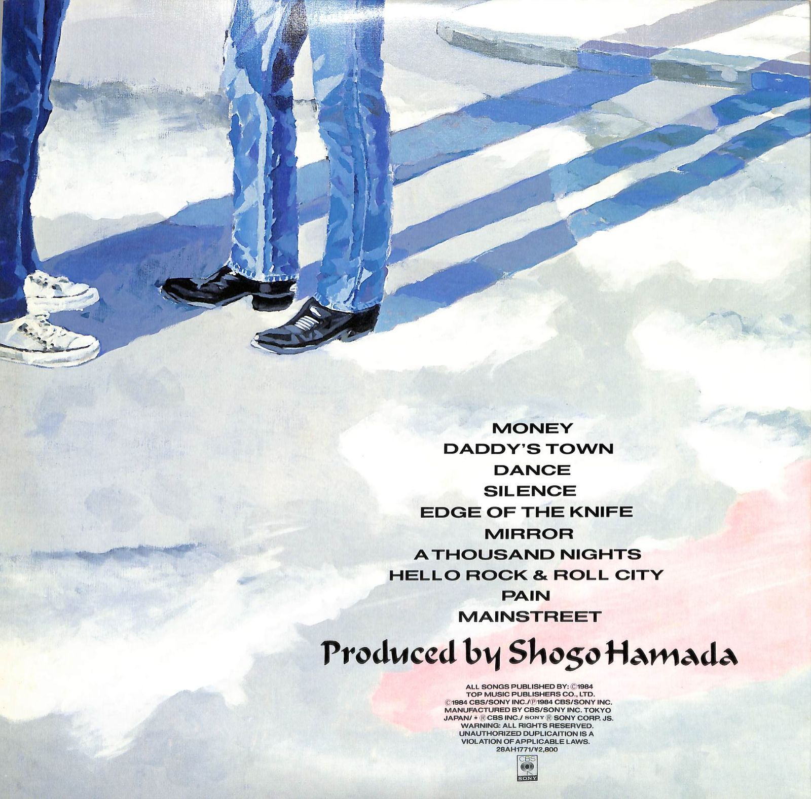 LP1枚 / 浜田省吾 / Down By The Mainstreet (1984年・28AH-1771