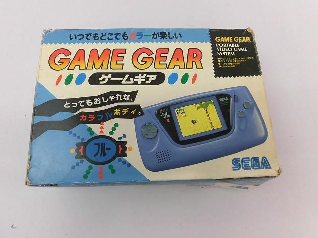 ジャンク品 ゲーム セガ ゲームギア 本体 HGG-3210 ブルー 箱付き