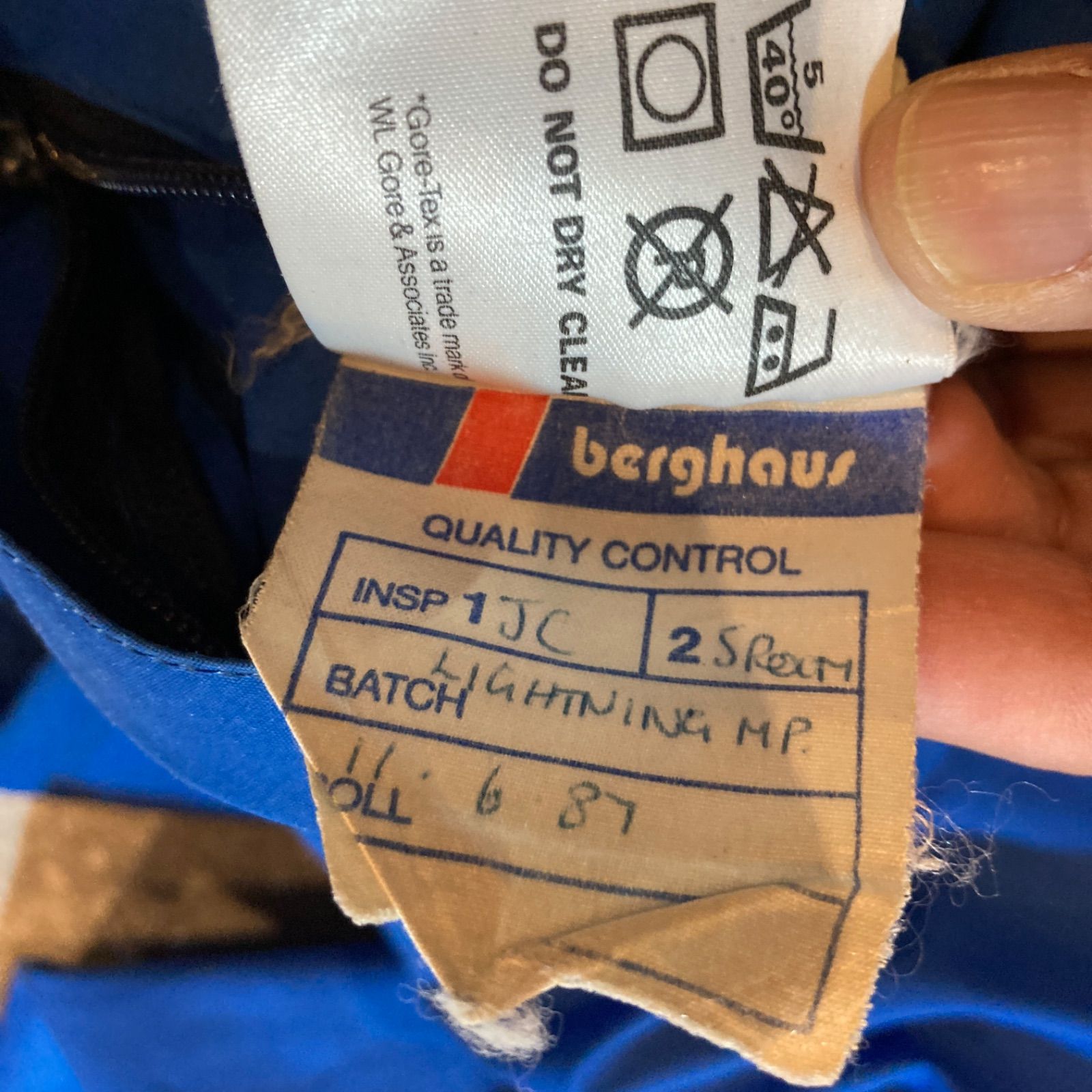 80s berghaus Gore-Tex mountain parka size M / 80年代製 バーグ 